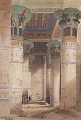 Alma-Tadema, Sir Lawrence David Roberts,Portico of the Temple of Isis at Philae (mk23) china oil painting image